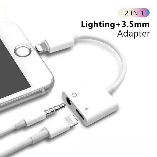 Dual Lightning Audio and Charge Adaptor