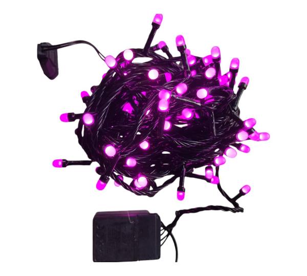 Christmas Led Light 100 Small Big LED Green Wire 10M Cabel String Lights (Purple)