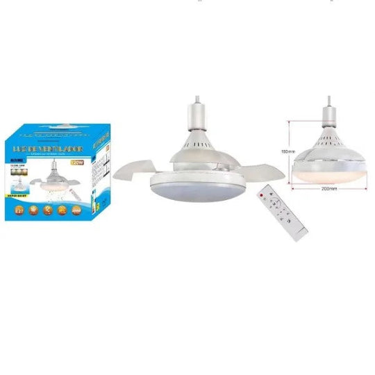 Rixme RZ.FAN 120W E27 Light Dimmable Ceiling Fan with Remote Control LED Light Bedroom Ceiling Lamp