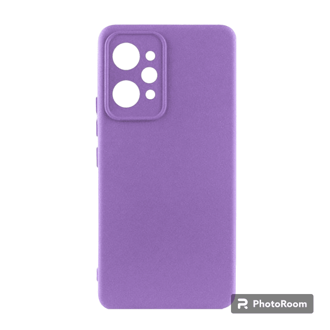 Premium Hard Silicone Case for Redmi 12 Light Purple TPU 