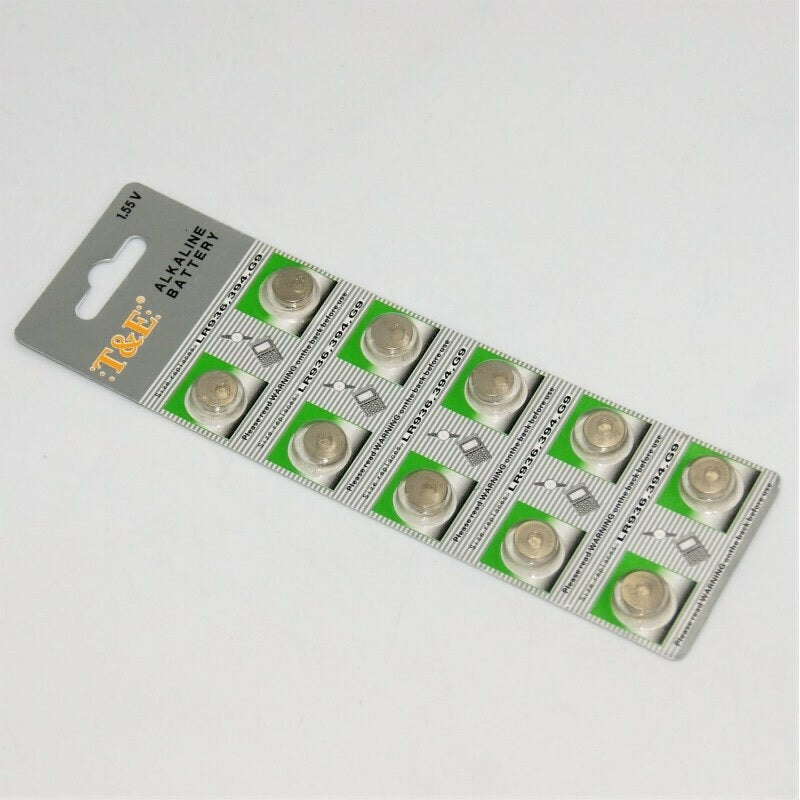 BATTERIES LR936/394/G9 10 PCS 