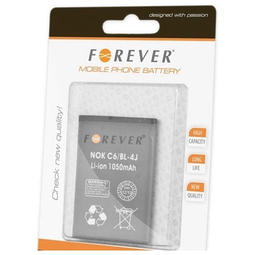 Replacement Forever Battery For Nokia C6 / BL-4J