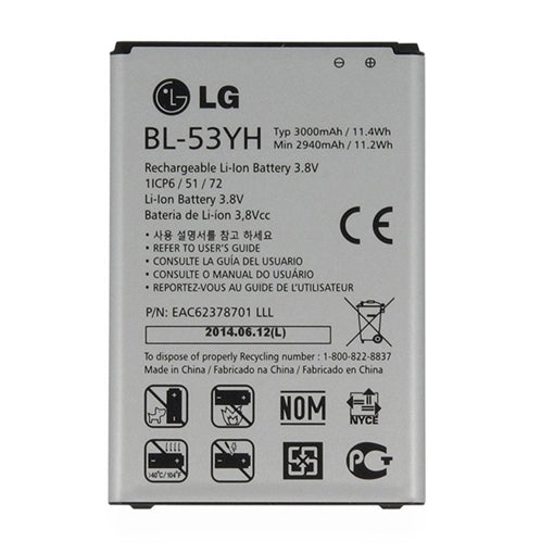 Replacement Battery For LG BL-53YH for G3/D855