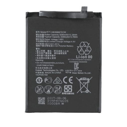 Battery Compatible With Huawei HB356687ECW for Huawei Honor 7X - 3340mAh 