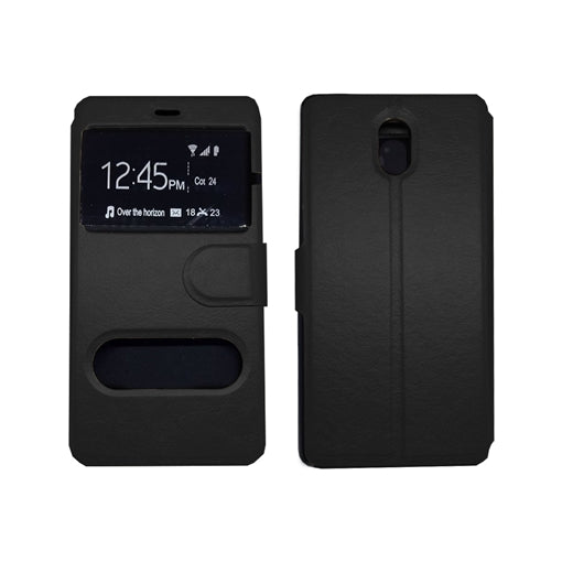 Premuim Book Cover For Huawei Y560 Black 