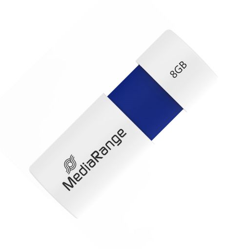 MediaRange USB 2.0 Flash Drive 8GB White/Blue MR971