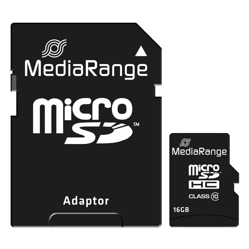 MediaRange SDHC Memory Card 16GB Class 10 