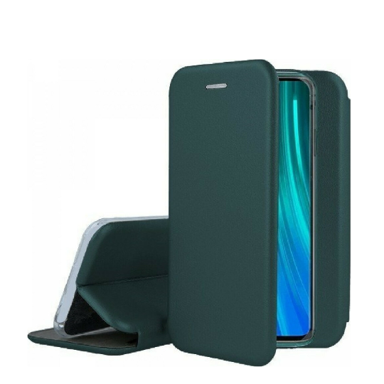 Premium Magnet Book Cover Case for Samsung Galaxy A54 (Dark Green)