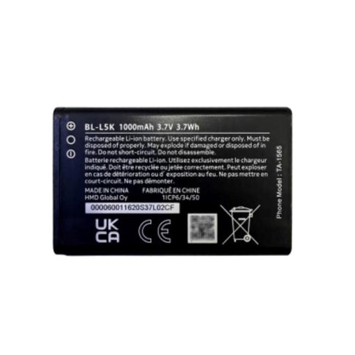 Compatible Battery BL-L5K For Nokia 105 (2023) - 1000mAh