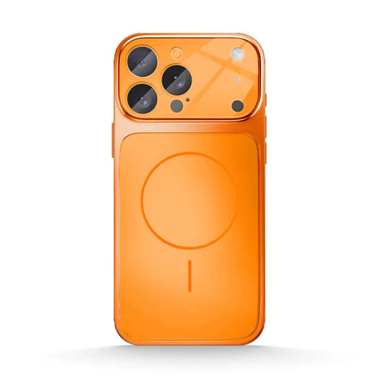 Protection Ag Glass Design Orange Frosted Glass MagSafe Case for Iphone 13 Pro Max