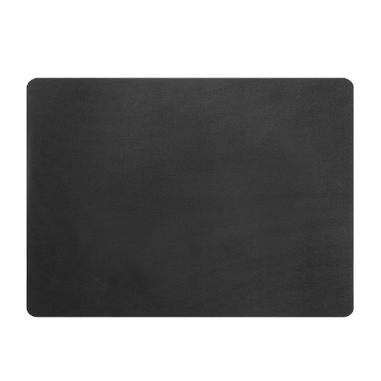 Faux Leather Mouse Pad Solid Color Simple Fashion Office Mouse Pad 26cmX21cm Black