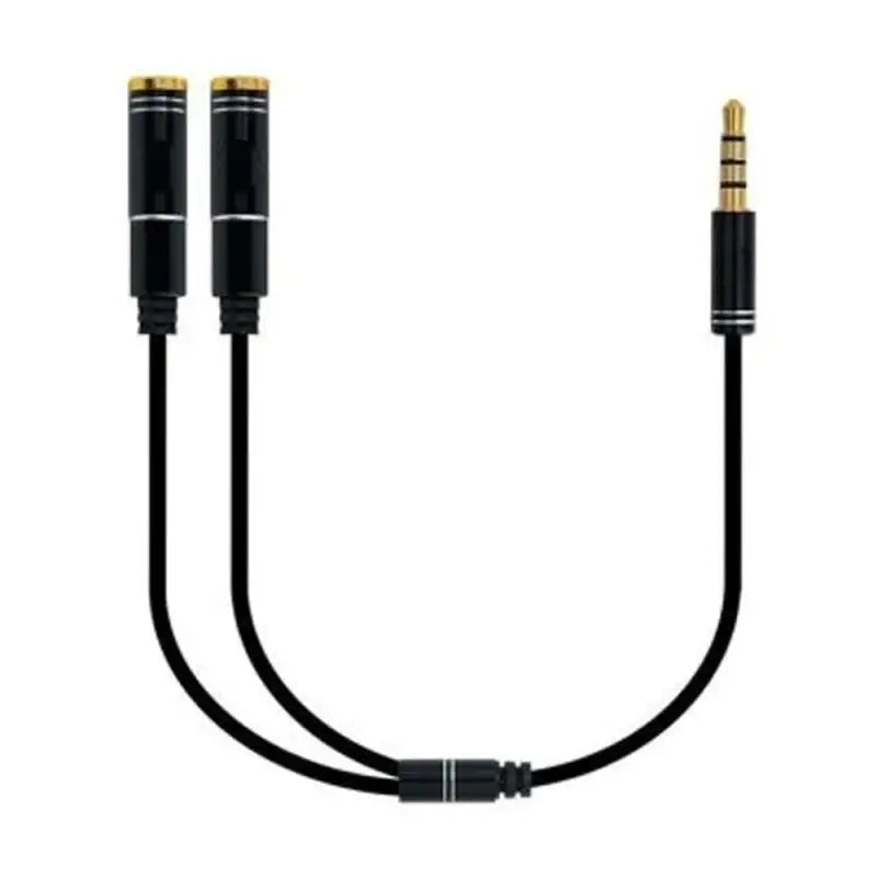 QIHANG QH-M150 3.5mm Male to Dual Female (microphone and headset) Stereo Jack Cable