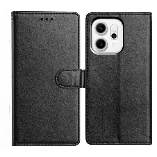 Cookover Flip Book Cover Case For Moto G73 5G Book Stand Wallet (Black)