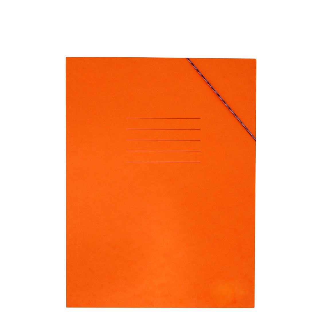 Prespan folder A4 with flaps and rubber Premium Orange 25x35 cm