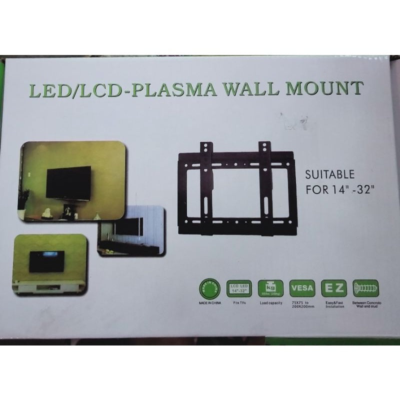 Ps TV Wall Mount Flat Panel Fixed Mount (14"-32")