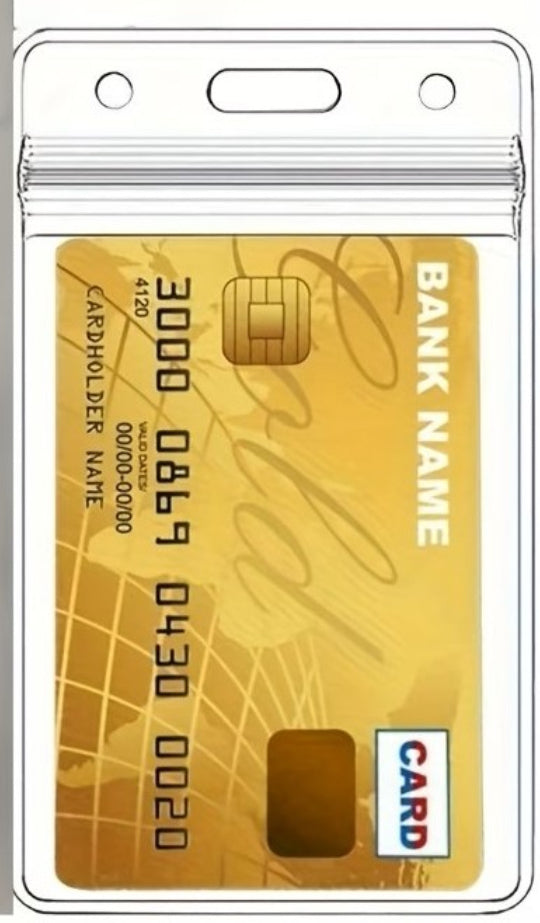 1pc Waterproof Transparent Card Holder Plastic Protector Case Business Bus Bank Credit Card Protector ID Card Badge Holders