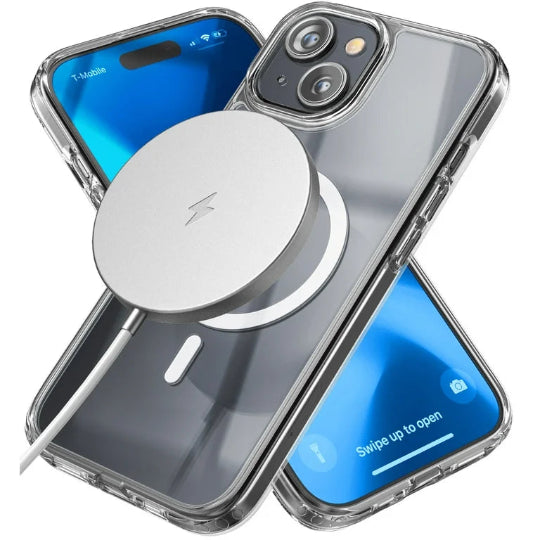 Magsafe Magnatic Charging Compatible Transparent Case For iphone 15