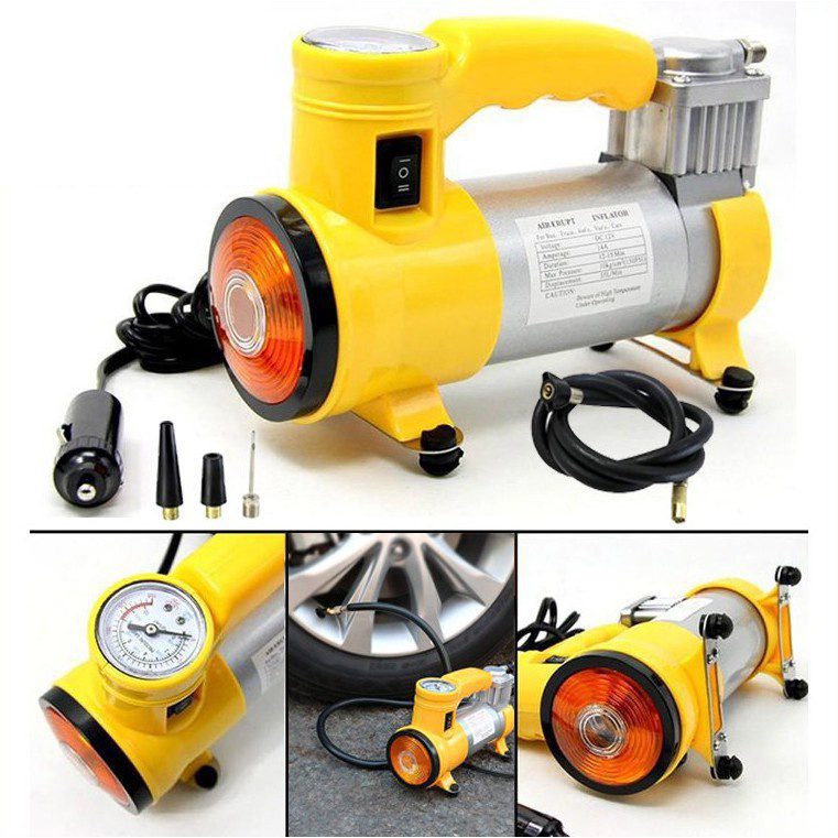 CYCLONE 12V 150PSI 35LPM Heavy Duty Air Compressor With Working Light  Electric Pneumatic pump Andowl Q-DQ992