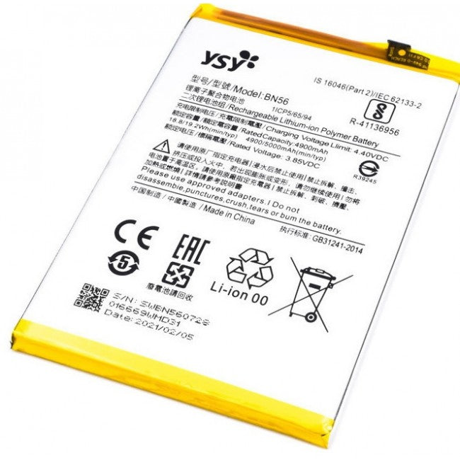 OEM Ysy Replacement Battery BN56 Compatible 4900mAh Replacement Battery For Redmi 9A/9C /POCO M2 Pro