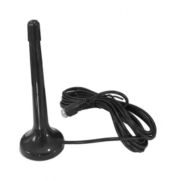 Andowl Q-A161 Indoor TV Antenna (no power required) in Black Color Connection with Coaxial Cable