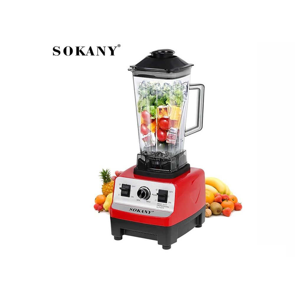 Μπλέντερ για Smoothies 2.5lt 4500W Κόκκινο - Sokany SK-444