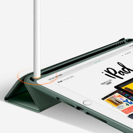 Premium Tri-fold Flip Case with Pencil Holder for iPad Air 3 (10.5") 3rd Gen & Pro 10.5 Green