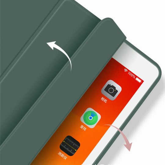 Premium Tri-fold Flip Case with Pencil Holder for iPad Air 3 (10.5") 3rd Gen & Pro 10.5 Green