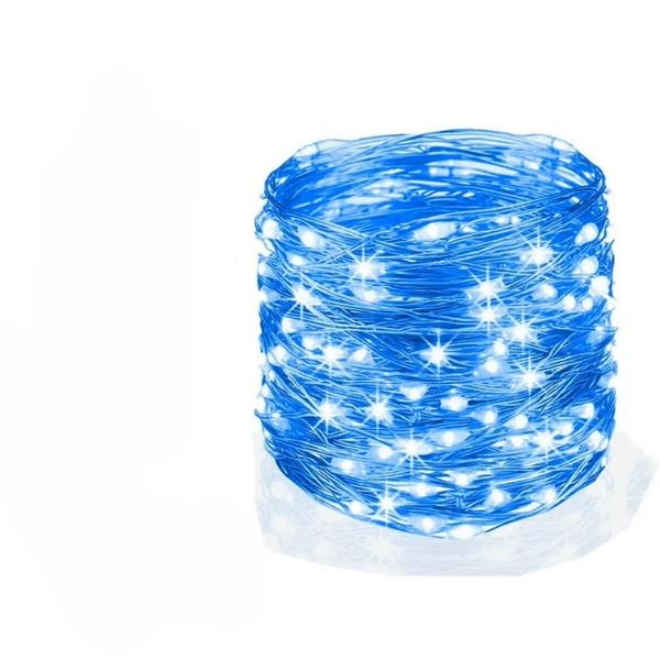 Christmas Led Light 300 LED White Wire 30M Cabel String Lights (Blue)