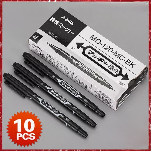 10 pieces P-MO-120-MC-BK5 zebra McKie extra-fine permanent marker black (japan import)