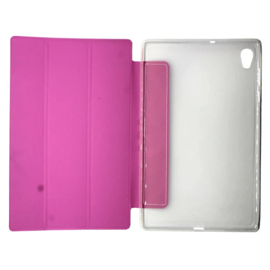 Tri-fold Flip Cover Book Case for Lenovo Tab M10 HD 10.1" TB-X505L / TB-X505X / TB-X505F (Pink)