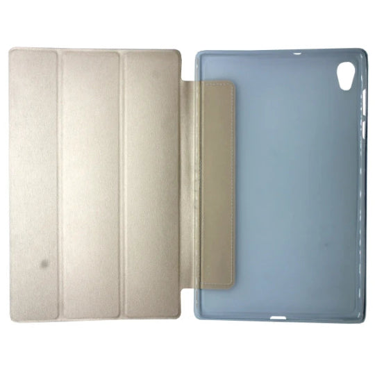 Tri-fold Flip Cover Book Case for Lenovo Tab M10 HD 10.1" TB-X505L / TB-X505X / TB-X505F (Gold)