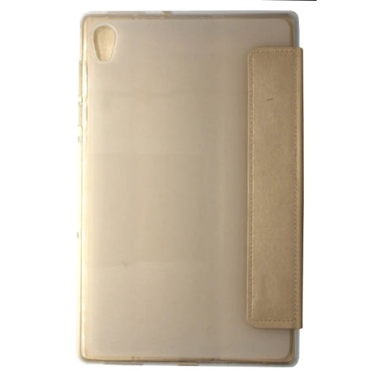 Tri-fold Flip Cover Book Case for Lenovo Tab M10 HD 10.1" TB-X505L / TB-X505X / TB-X505F (Gold)