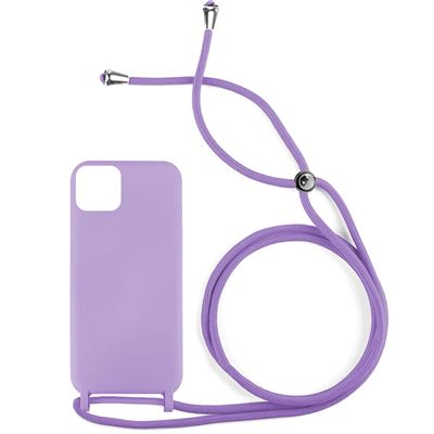 Quality TPU Back Cover Silicone Cord Case Silicone Case with Strap For iP 16 Pro