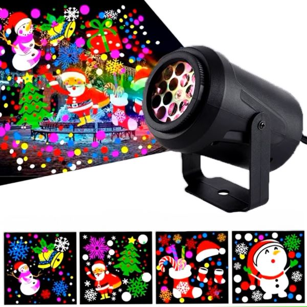 LED Projection Light,LED Rotating Christmas Decorative Ambient Light Projector Lamp