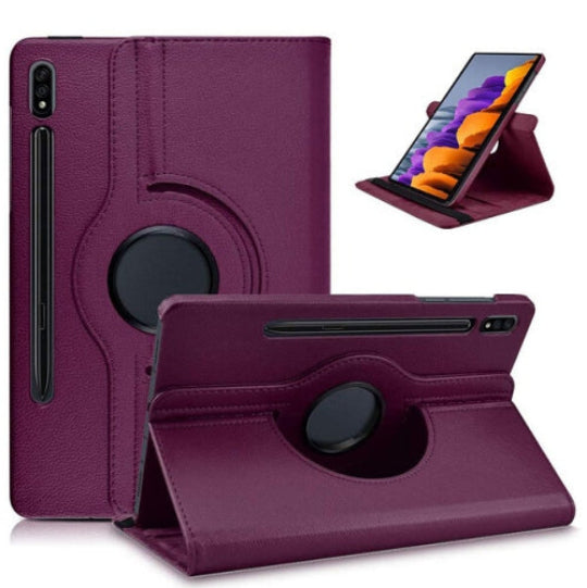 Smart Case 360° Rotating Stand Book Cover For Samsung Galaxy Tab S9 FE 10.9" Purple