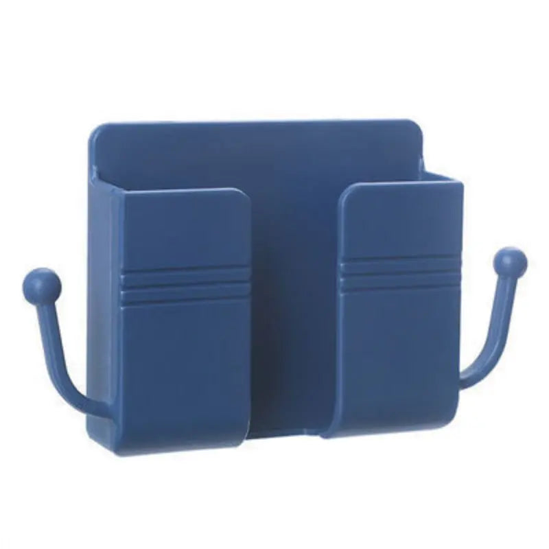 1pc Wall-Mounted Remote Control Holder - Blue 