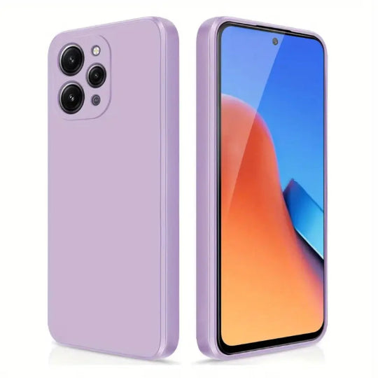 Premium Hard Silicone Case for Redmi 12 4G/5G Light Purple (TPU)