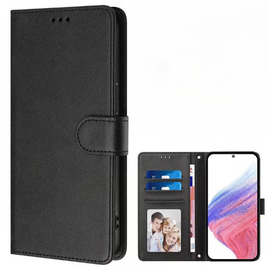 Cookover Flip Book Cover Case For Oppo Reno 14 Pro Book Stand Wallet (Black)