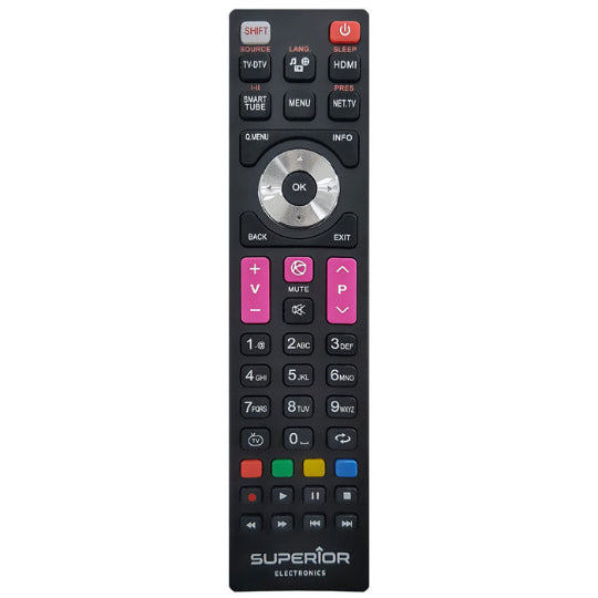 Superior Electronics Compatible Remote Control Ready to Use for Telefunken Televisions