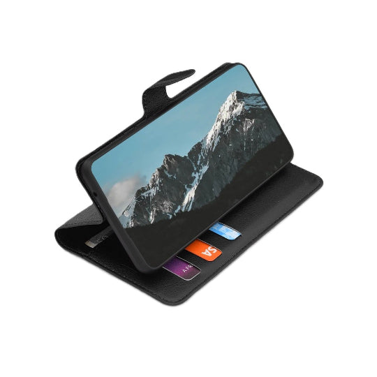 Siipro Flip Book Cover Case For Samsung  Galaxy S25 Edge Book Stand Wallet (Black)