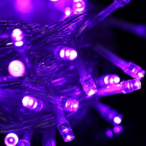 Christmas Led Light 300 LED Green Wire 30M Cabel String Lights (Purple)