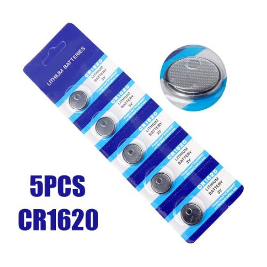 CR1620 3V Lithium Battery Coin Cell Batteries 5pcs Pack