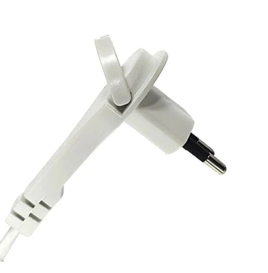 LEXMAN flat head extension cable, 1 socket, 2 x 0.75 mmp, 3 meters, white