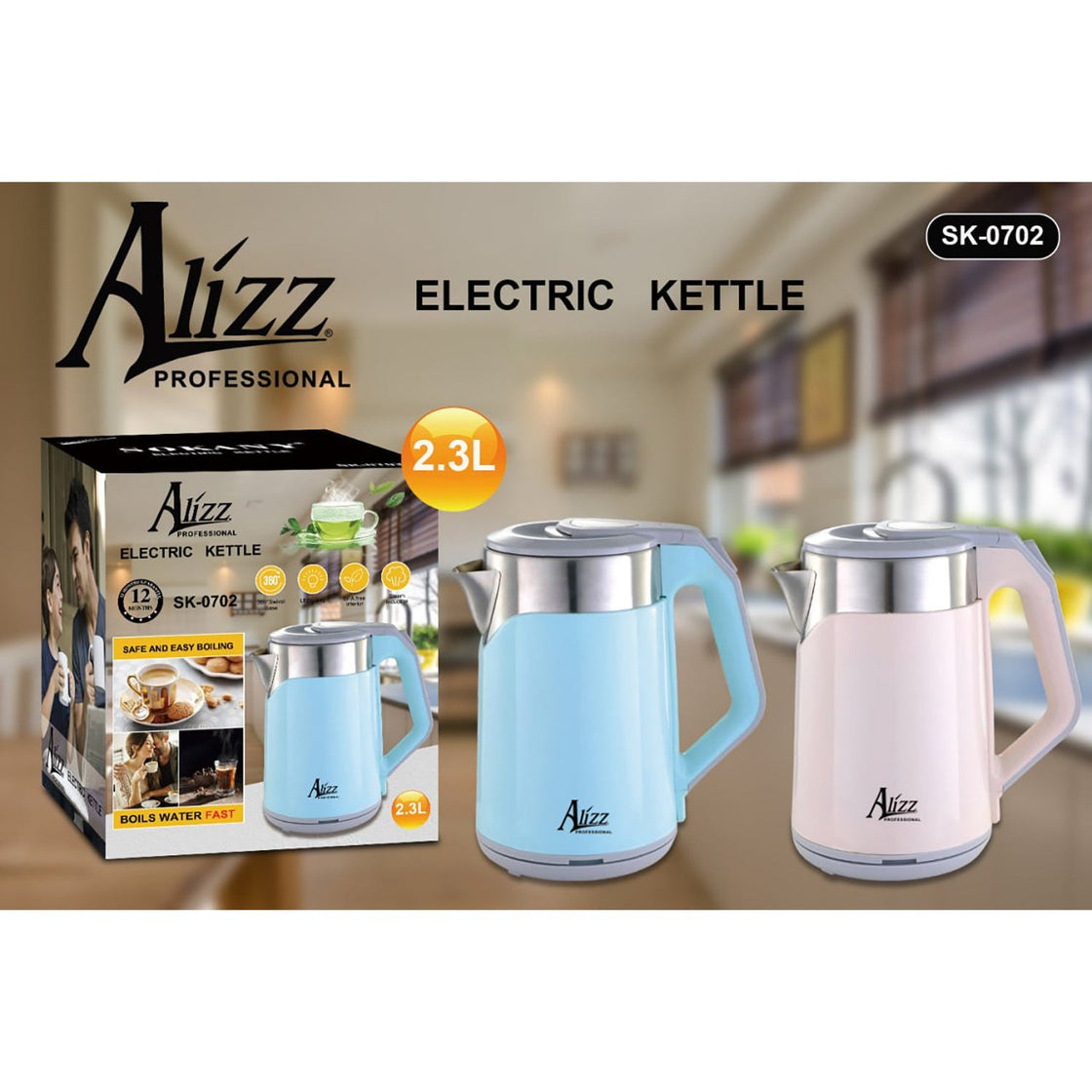 Electric Kettle Alizz SK-0702 