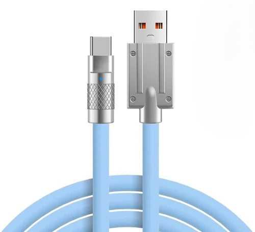 Cabel Treqa 9.1A Usb-A Male To Type-C Male Fast Charging Cabel 1M Light Blue (CA-8793)