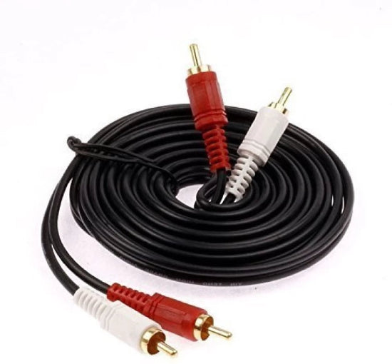 Cable 2x RCA to 2x RCA Male AV Video Audio Cable 3M