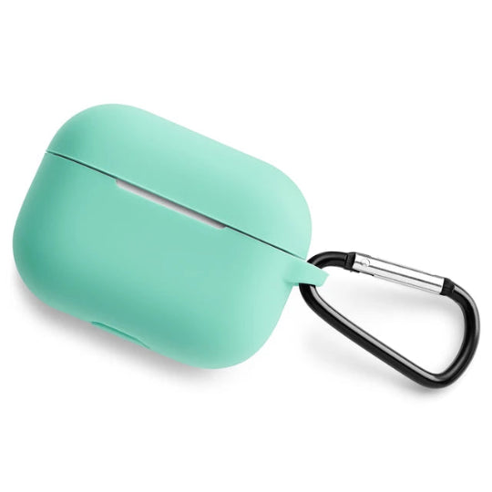 Soft Silicone Case with Clip Hook Silicone Case for Apple AirPods Pro 3 (Turquoise)