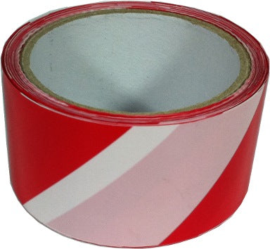 RS PRO Red/White PE 100m Barrier Tape