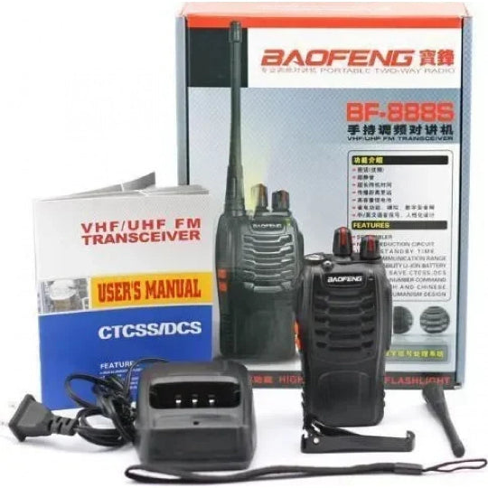 Baofeng BF-888S UHF/VHF Wireless Transceiver 5W Set of 2 pieces Walkie Talkie