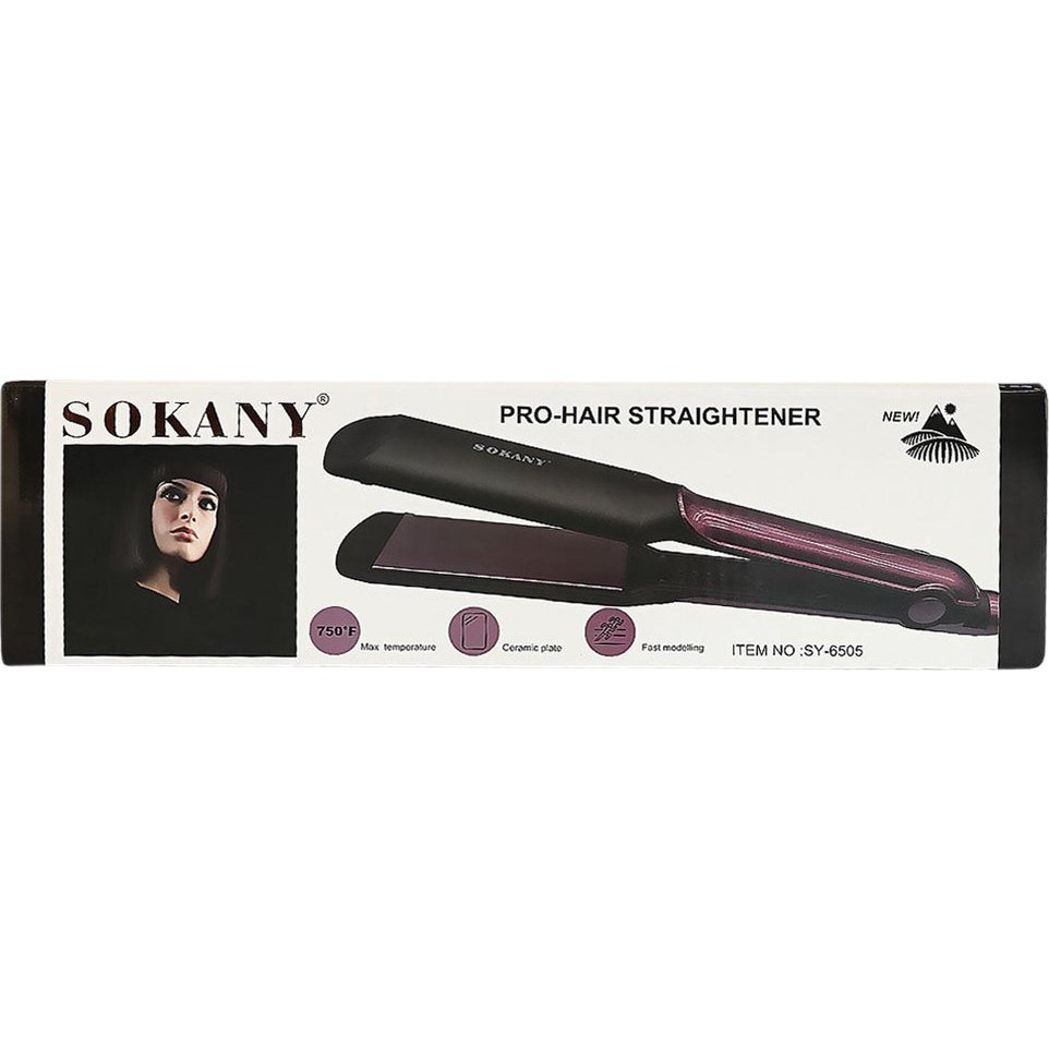 Sokany SY-6505 Hair Straightener with Ceramic Plates 40W 